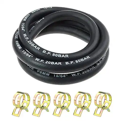 Benzinschlauch Laixin 15/64” Zoll Ø 6 mm Kraftstoffgasleitung Kit
