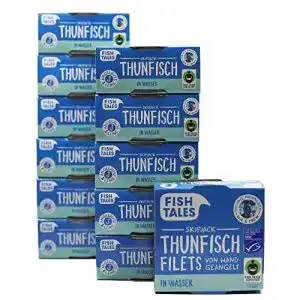 Thunfisch-Dose Fish Tales Skipjack-Thunfisch in Wasser, 12 x 160 g