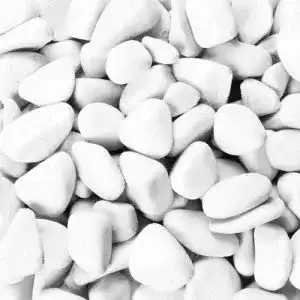 Weiße Kieselsteine Eurosand Marbles 7-15mm gerundet