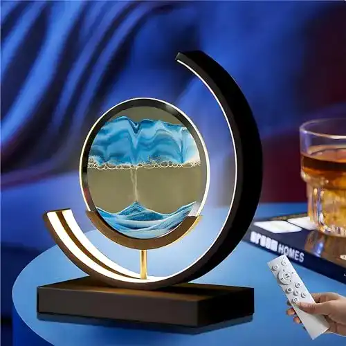 Sandbild BVJKHQ zum Drehen, Fließende Sandmalerei 3D