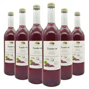 Roter Traubensaft Bleichhof 100% Direktsaft, 6x 0,72l