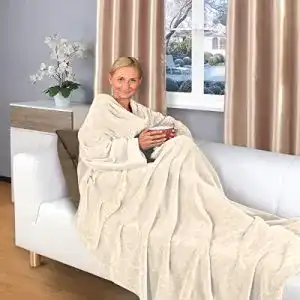 Decke mit Ärmeln Gräfenstayn ® TV- und Fuß Tasche 200 x 170