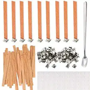 Holzdocht BOELLRUNO 60 Sets 15cm Kerzendocht Holz