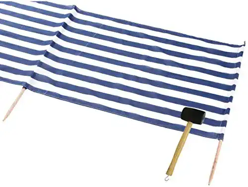 Windschutz Strand Idena Windschutz für Strand 8m Blau | Weiss