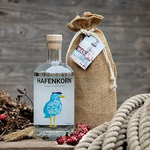 Doppelkorn HAFENKORN , klarer Korn-Schnaps (0.7L – Jutebeutel)