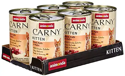 Die beste Animonda-Nassfutter Katze animonda GranCarno Kitten, 6 x 400 g 2026 Test Bestseller Animonda-Nassfutter Katze animonda GranCarno Kitten, 6 x 400 g