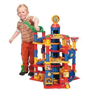Parkhaus-Spielzeug Wader 37848 7-stöckiger Park-Tower Parkhaus