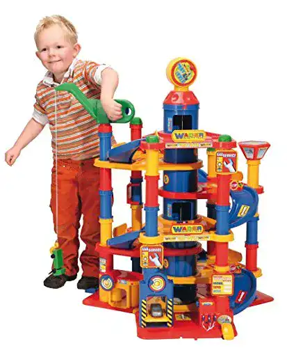 Parkhaus-Spielzeug Wader 37848 7-stöckiger Park-Tower Parkhaus