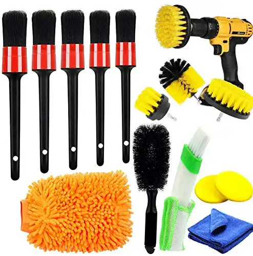 Auto-Reinigungsset MAQ Auto Reinigung Pinsel Set, 14 Pcs