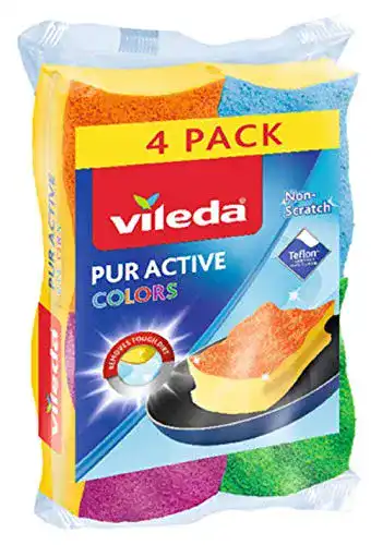 Spülschwamm Vileda Pur Active Colors Reinigungsschwämme