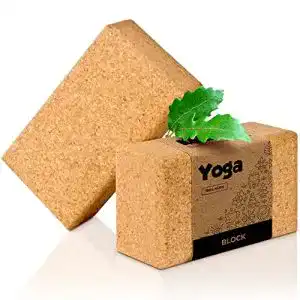 Yogablock Kork-Deko Yoga-Block Kork einzeln oder1er oder 2er-Set