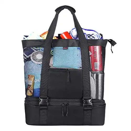 Strandtasche KUYOU 35 L Badetasche Einkaufstasche Picknicktasche