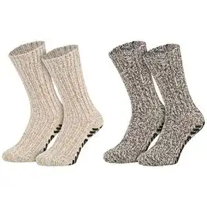 Norweger-Socken Piarini 2 Paar ABS Wintersocken gestrickt