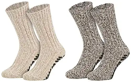 Norweger-Socken Piarini 2 Paar ABS Wintersocken gestrickt