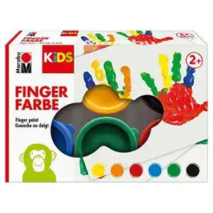 Fingerfarben Marabu 0303000000085 – Kids Fingerfarbe Set