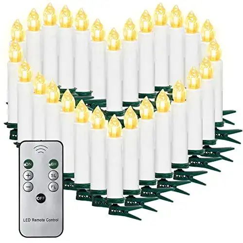 Kabellose Christbaumkerzen Sunjas 20er Weihnachtskerzen