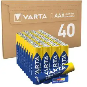 AAA-Batterie Varta Industrial Batterie AAA Micro, LR03, 40er Pack