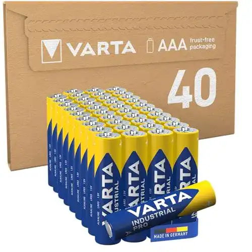 AAA-Batterie Varta Industrial Batterie AAA Micro, LR03, 40er Pack