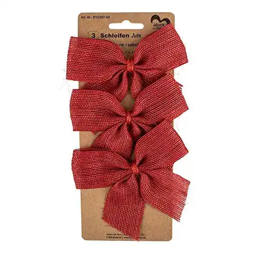 Geschenkschleifen Ideen mit Herz Geschenk-Schleifen aus Jute