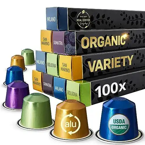 Nespresso-Kapseln REAL COFFEE GREAT TASTE. EVERY DAY Bio