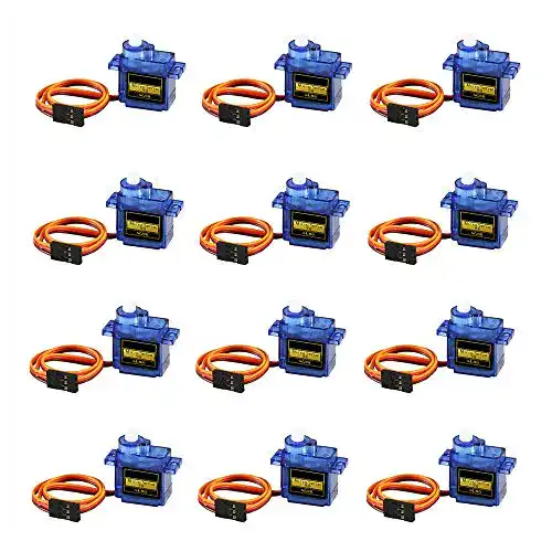 SG90-Servo DORHEA 12 STÜCKE Micro Servo Motor, Mini Servo 9g