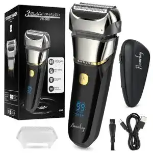USB-Rasierer Amurhey Rasierer Herren Elektrischer mit 3 Flexiblen