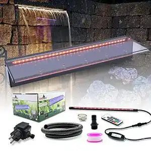 Wasserwand Longrun Wasserfall mit mehrfarbigem LED