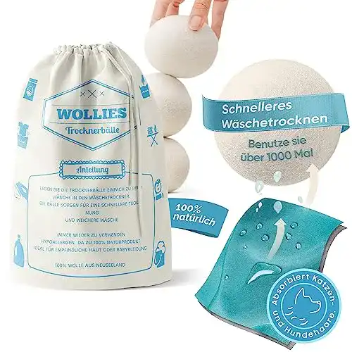 Trocknerbälle Wollies Trocknerbälle, Bälle aus 100% Schafswolle