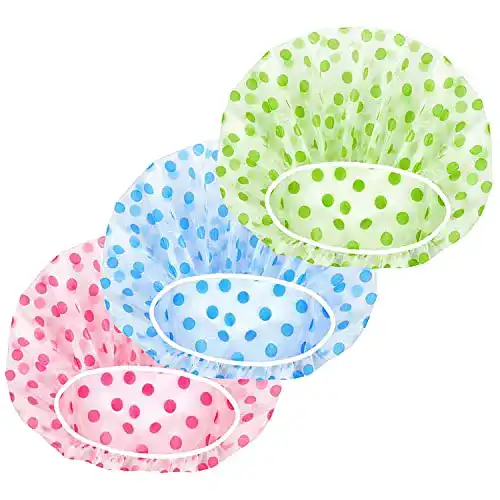 Duschhaube Ailiver Damen Elastische Duschkappe Wasserdicht