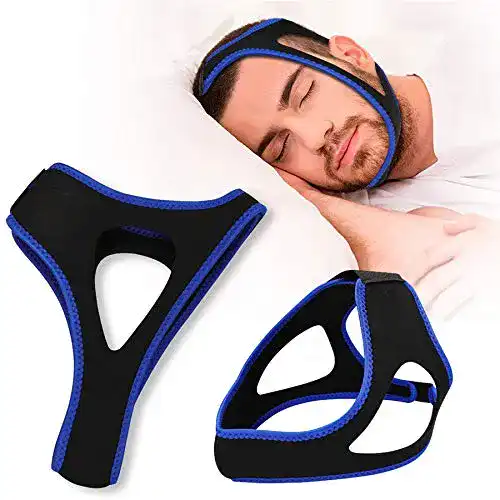 Schnarchmaske GCOA 2 Stück Anti Schnarchen Kinnriemen