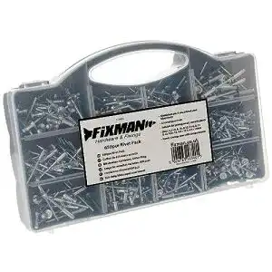 Blindnieten Fixman 514633 -Sortiment 650-tlg, grey