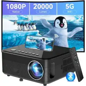 Beamer unter 300 Euro SUREWHEEL WiFi Beamer, 13000 Lumen