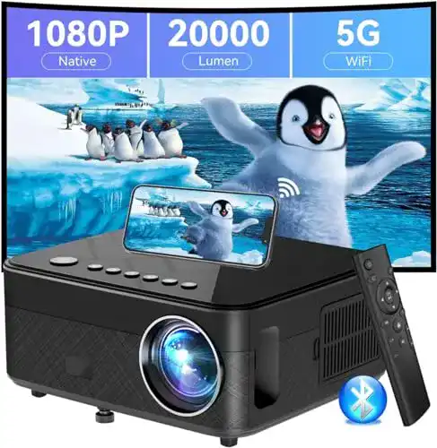 Beamer unter 300 Euro SUREWHEEL WiFi Beamer, 13000 Lumen