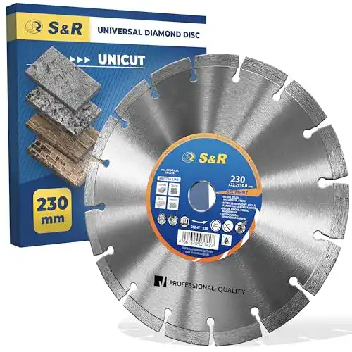 Diamanttrennscheibe 230 mm S&R Diamanttrennscheibe 230×22,2