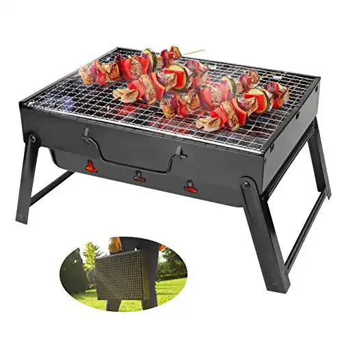 Klappgrill BestCool Holzkohlegrill, Tragbarer BBQ-Grill