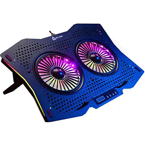 Klim-Laptop-Kühler KLIM Halo + Kühler mit RGB Beleuchtung