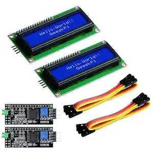 Arduino-LCD GeeekPi 2-Pack I2C 1602 LCD-Anzeigemodul 16X2 Charakter