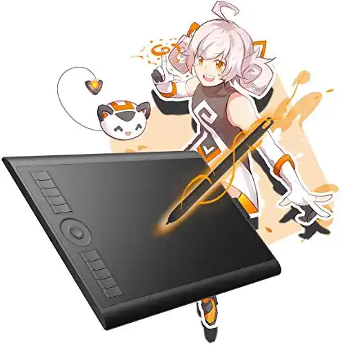 Grafiktablett GAOMON M10K 2018 Version, 10 x 6,25 Zoll