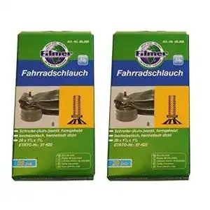 Fahrradschlauch Filmer 2 x 28 x 1 3/8 x 1 5/8 Schrader-(Auto-)