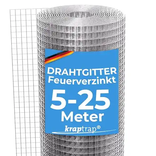 Volierendraht KrapTrap ® Käfigdraht Drahtgitter 12x12mm