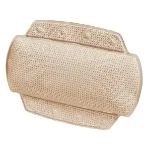 Nackenkissen Badewanne Spirella Alaska Beige mit 8 Saugnäpfen