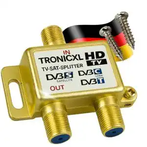 Sat-Verteiler TronicXL Highend 2-Fach SAT Splitter DVBT2 DVBC