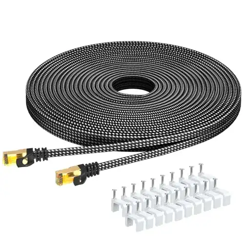 LAN-Kabel 10m ARISKEEN Cat 7 Ethernet-Kabel 10M, Cat7