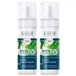 Rasierschaum lavera Milder Men sensitiv, vegan, 2 x 150 ml