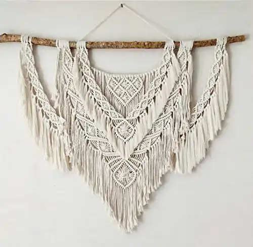 Makramee-Wandbehang CBXSF Groß 90cm B X 80cm L