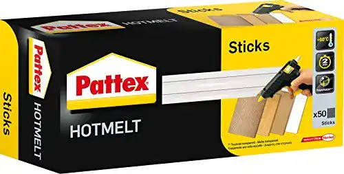 Heißklebesticks 11 mm Pattex Hotmelt, 50 Heißkleber Sticks