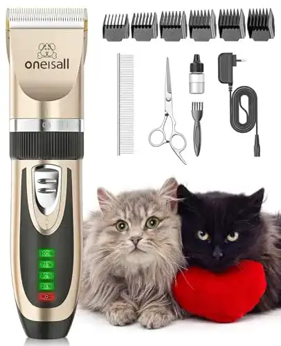 Hundeschermaschine oneisall Leise 2000mAh wiederverwendbar
