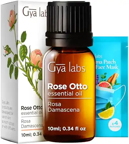 Rosenöl Gya Labs Ätherisches Öl Rose für Haut und Gesicht, 10ml