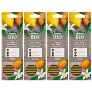 Zitrusdünger Dehner Bio Düngestäbchen für Zitruspflanzen, 4 x 30 Stück (120 Stück)