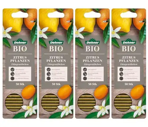 Die beste Zitrusdünger Dehner Bio Düngestäbchen für Zitruspflanzen, 4 x 30 Stück (120 Stück) 2026 Test Bestseller Zitrusdünger Dehner Bio Düngestäbchen für Zitruspflanzen, 4 x 30 Stück (120 Stück)